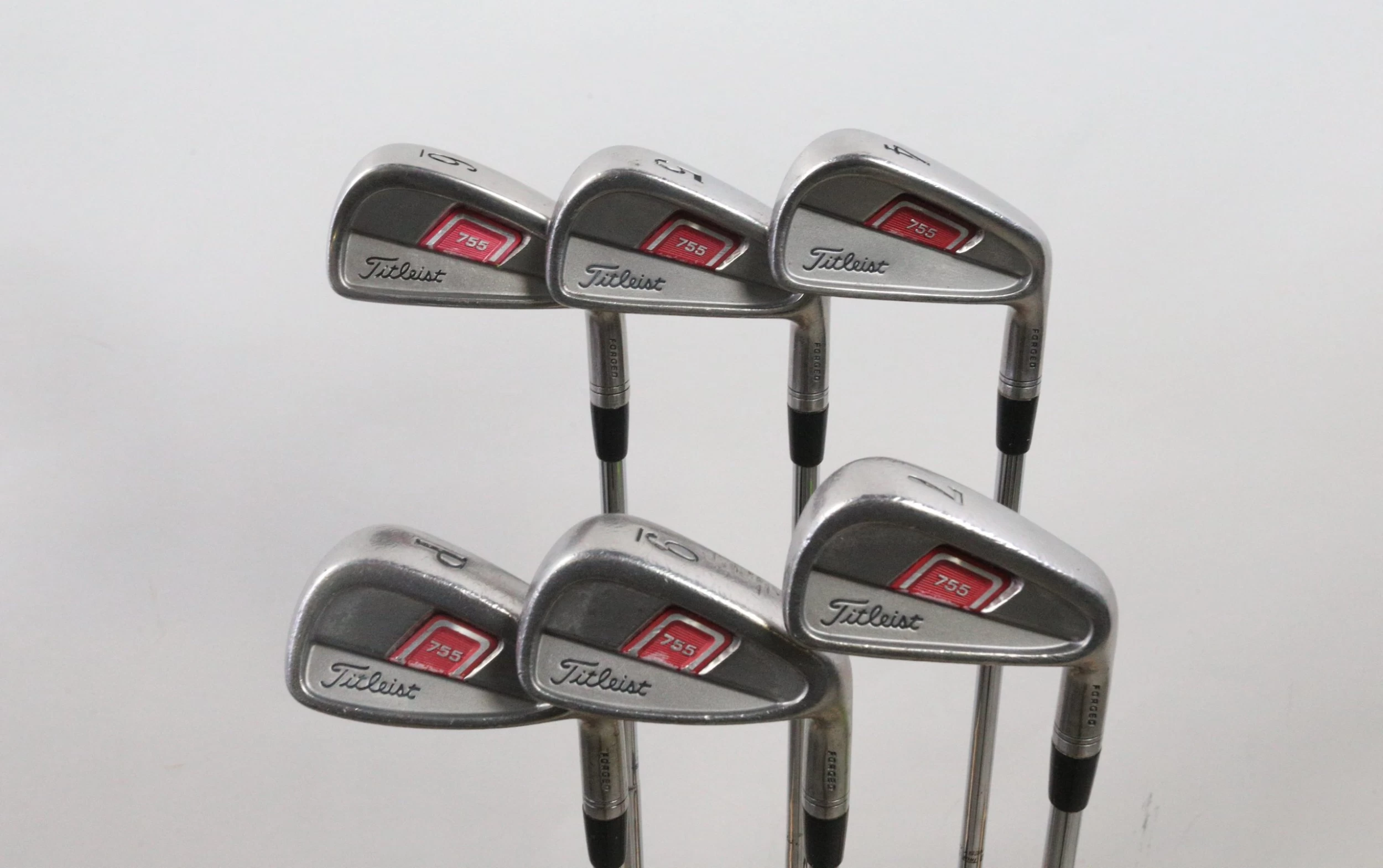 Titleist 755 Forged 4-7, 9-PW Iron Set RH +.5 In Steel Shaft Stiff Flex