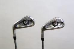 LEFTY Titleist T300 5-6 Iron Set -0.25 In Dynamic Gold Steel Shafts Stiff Flex