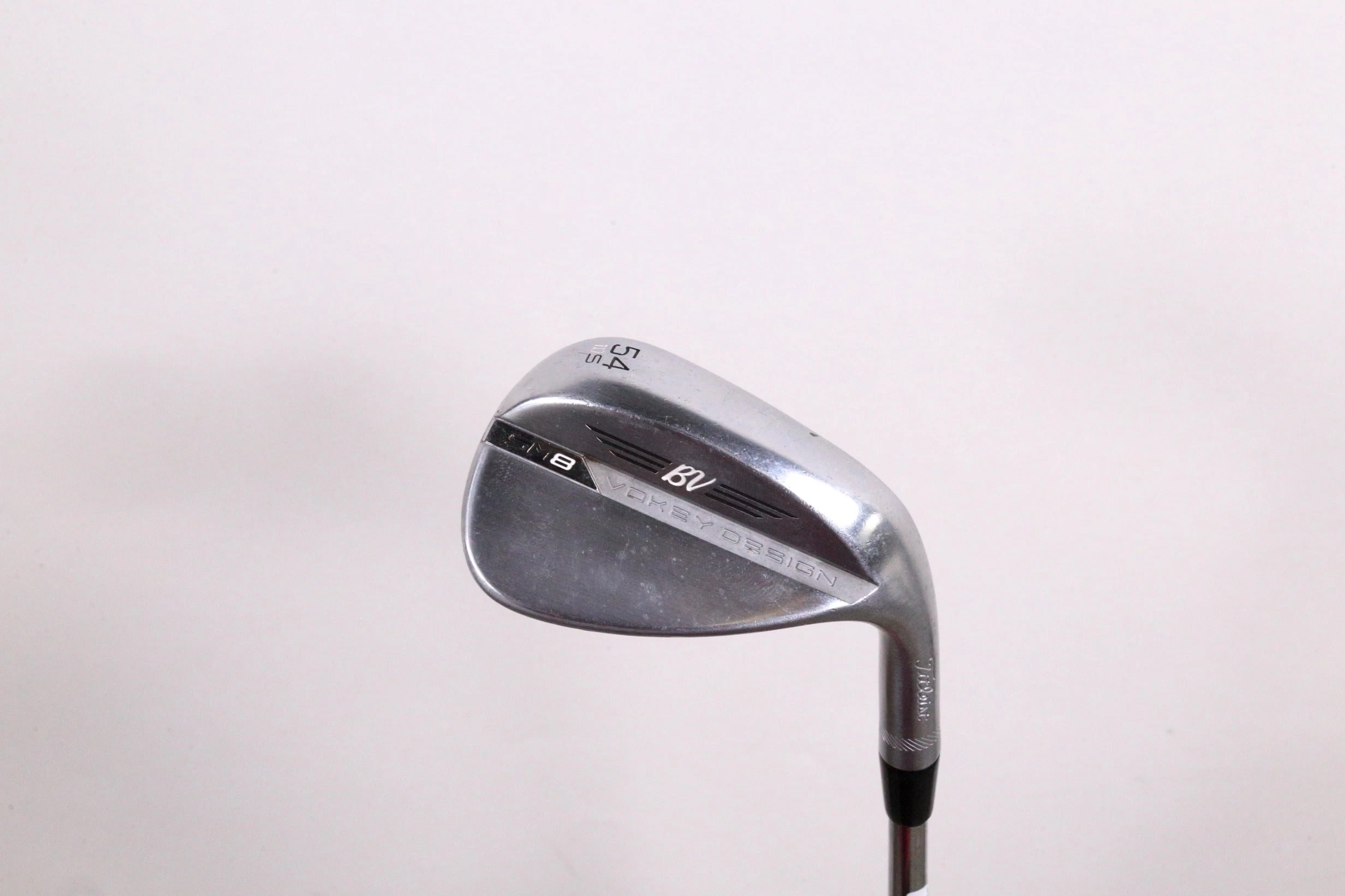 Titleist Vokey SM8 Tour Chrome S Grind 54* Wedge RH 35 In 10* Steel Wedge Flex