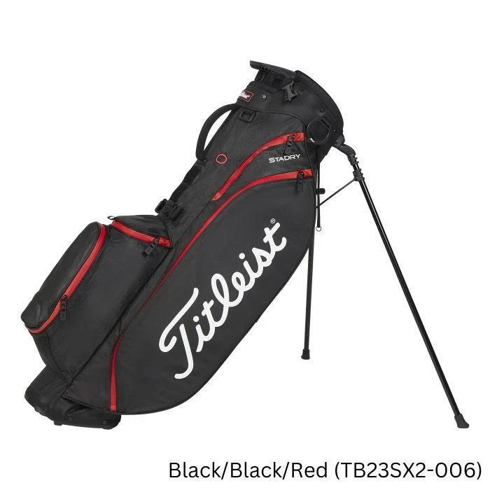 Titleist Players 4 StaDry Stand Bag Black/Black/Red (TB23SX2-006)