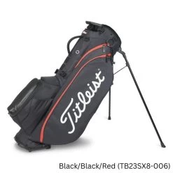 Titleist Players 5 Stand Bag Black/Black/Red (TB23SX8-006)