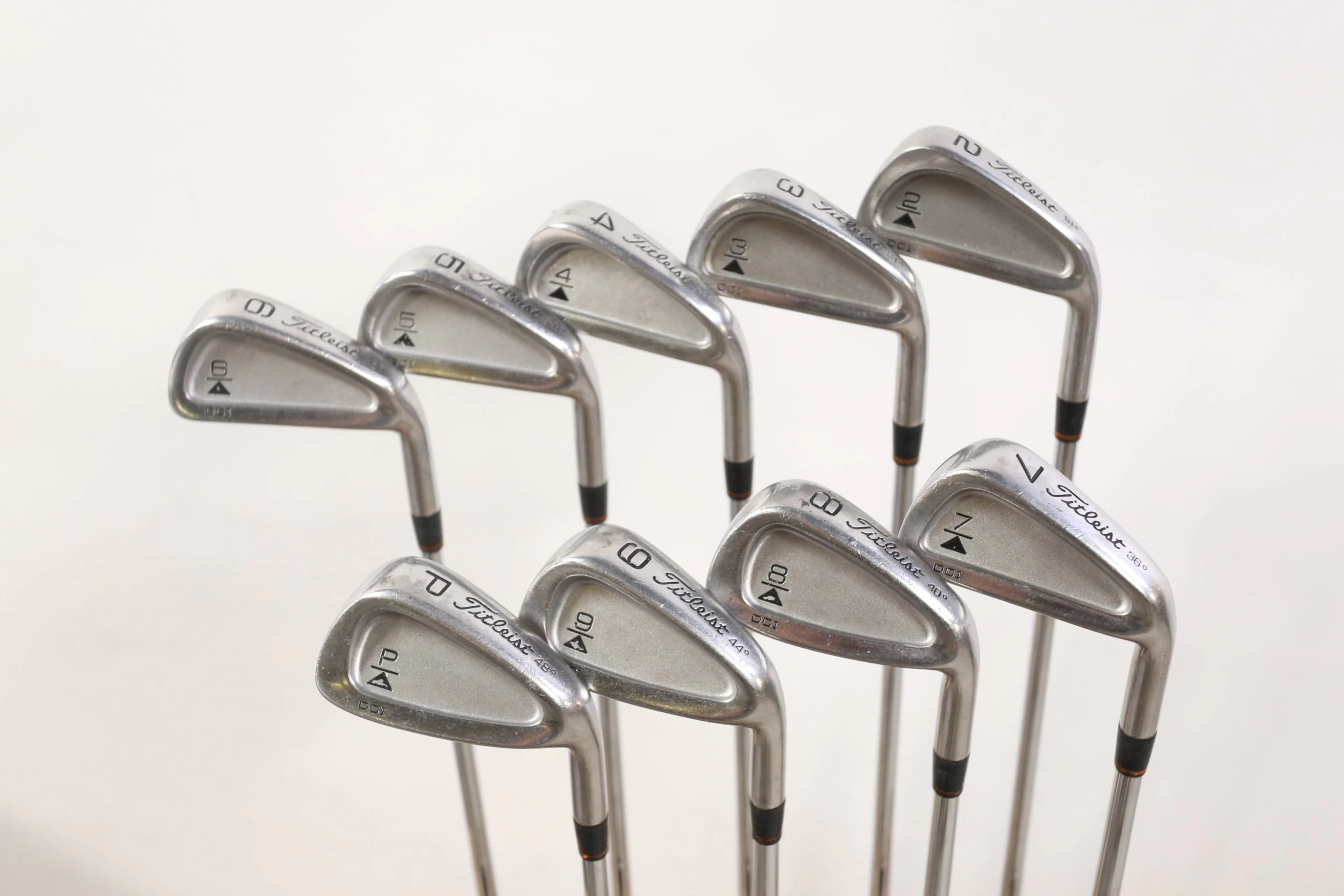 Titleist DCI Black 2-9, PW Iron Set RH -0.5 Titleist Steel Shaft Stiff Flex