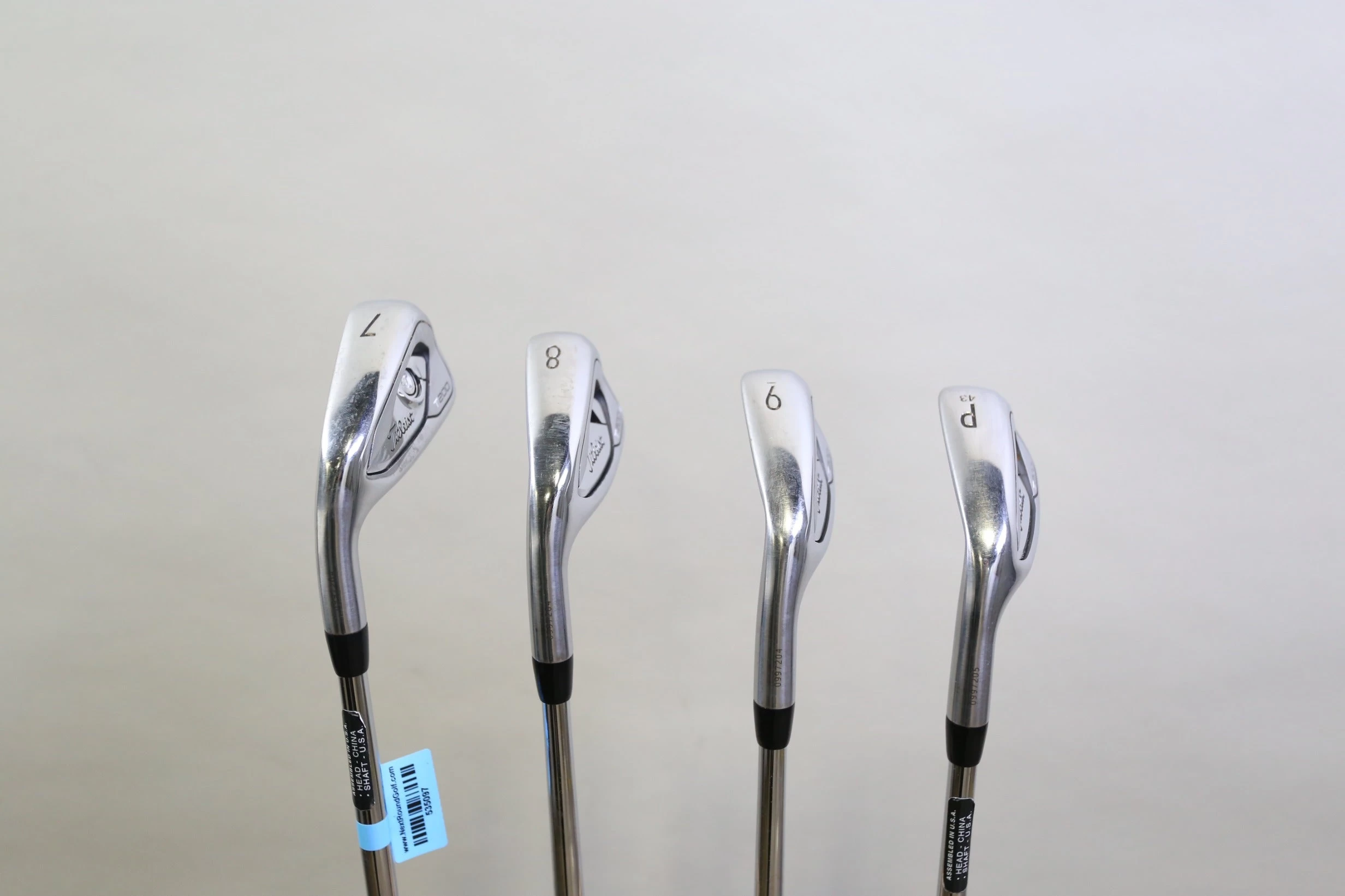 LEFTY Titleist T200 7-PW Iron Set -0.25 In Steel Shaft Stiff Flex - Image 4